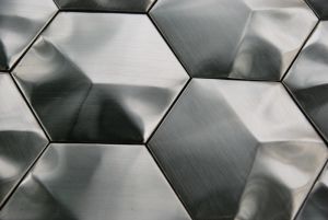 Stainless Steel 3D Interlocking 3" Hexagon