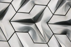 Stainless Steel 3D Interlocking Arrowhead Mosaic