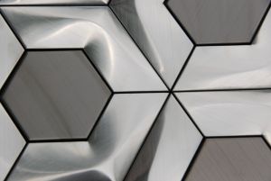 Stainless Steel 3D Interlocking 4" Hexagon