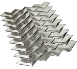 Stainless Steel 3D Herringbone