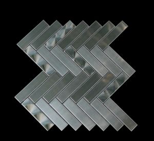 Stainless Steel 3D Chevron Blend