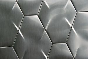 Stainless Steel 3D Interlocking 6" Hexagon
