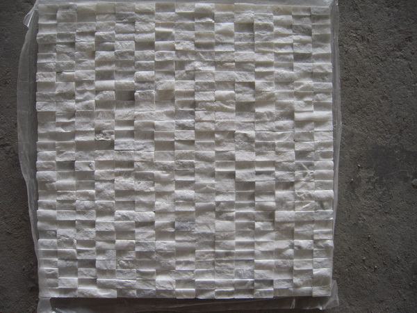 FREE SHIPPING - Carrara White 12x12 Split face