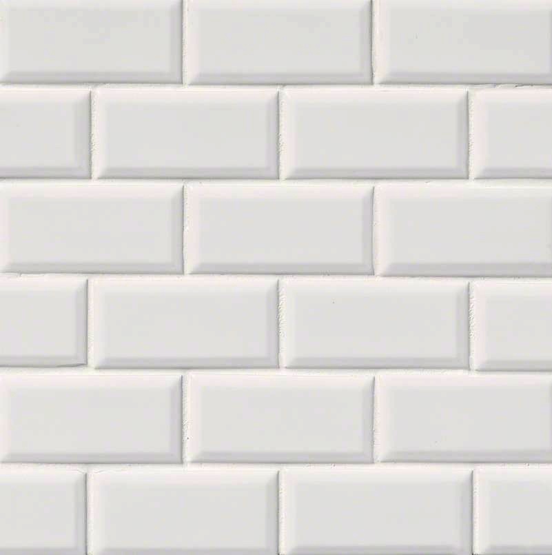 Wall And Tile Domino White Glossy 2x4 Beveled Brick Wall And Tile Domino White Glossy 2x4 Beveled Brick